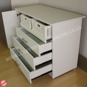 Large Compactum With Split Baskets White B0062